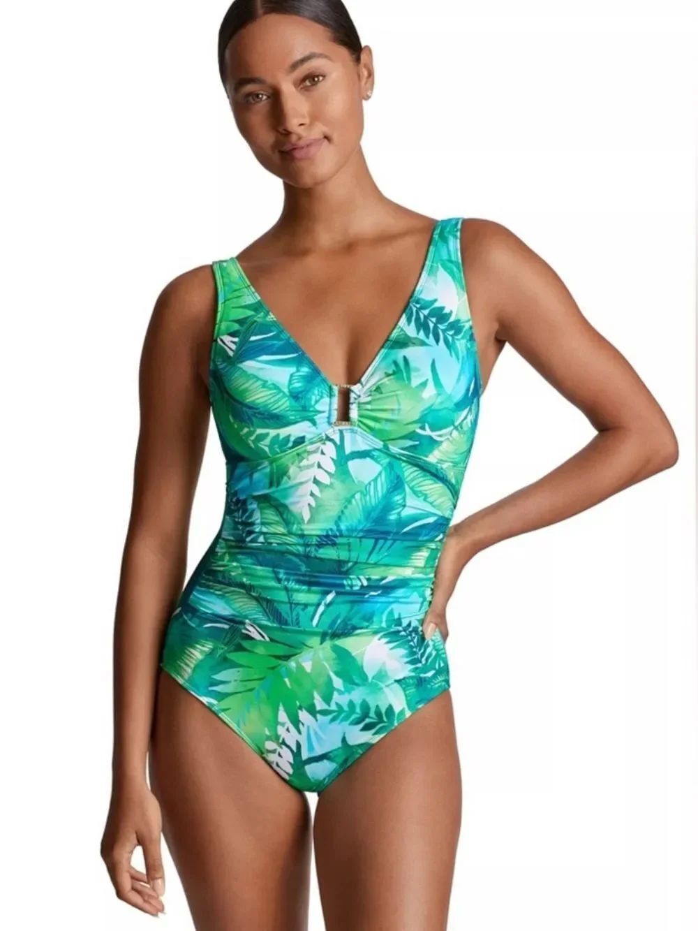 Lauren Ralph Lauren Green One-Piece Swimsuit